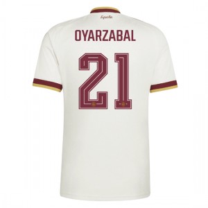 Espanja Mikel Oyarzabal #21 Jalkapallovaatteet Vieraspaita MM-kisat 2026 Lyhythihainen